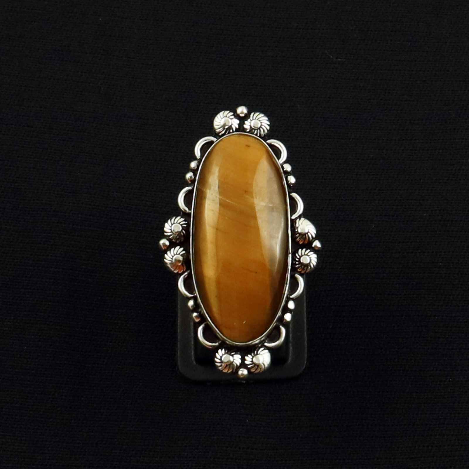 Natural Tiger Eye Sterling Silver Plated Handmade Ring - 8MM: Product ID: 260630153415 Product - Handmade Silver Plated Ring Metal - 92.5 Sterling Silver Plated Ring Size - 8MM Gemstone - Tiger Eye Gemstone Origin - South Africa Gemstone Size - 3X1.5 CM Gemstone