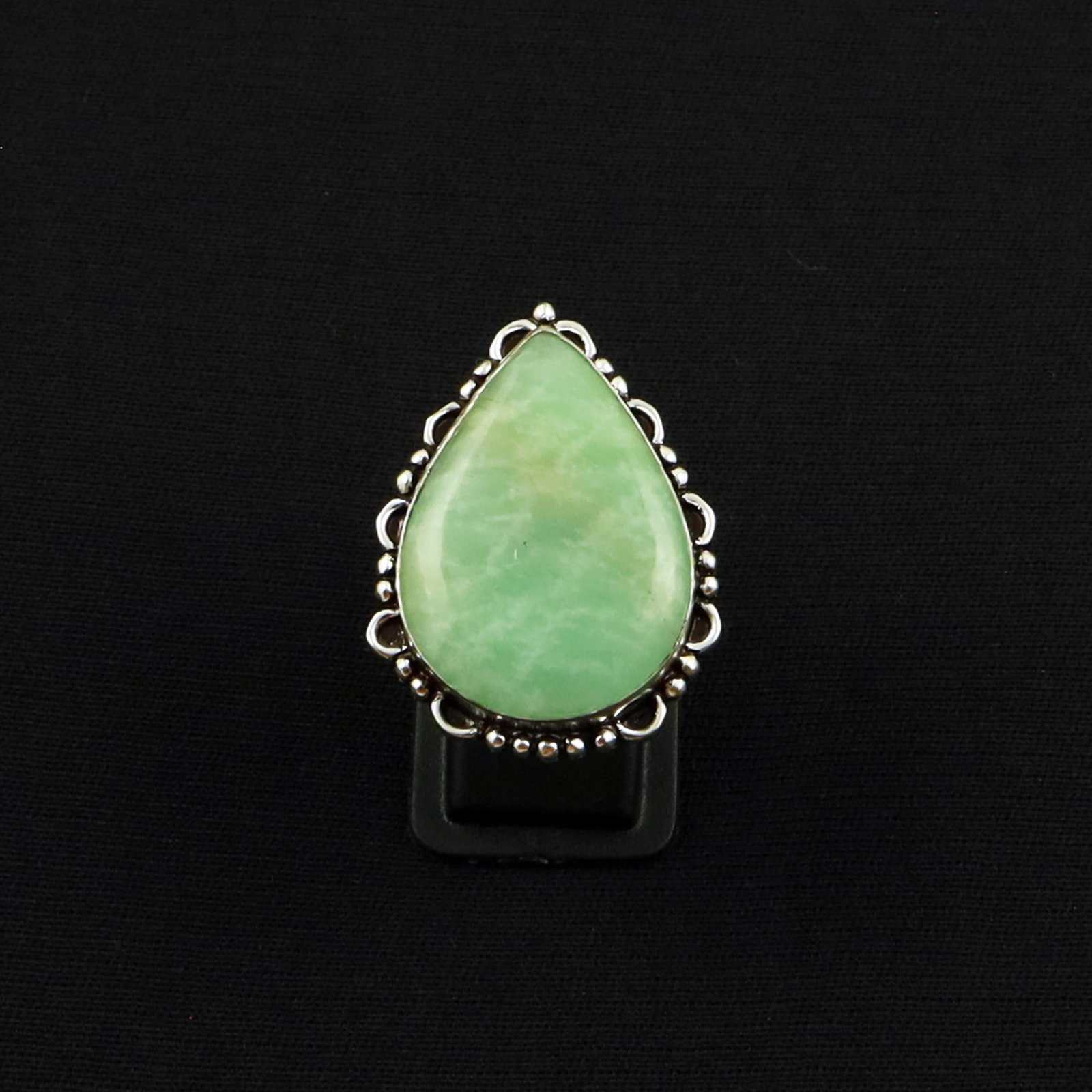 Natural Amazonite Sterling Silver Plated Handmade Ring - 9.5MM: Product ID: 260630152352 Product - Handmade Silver Plated Ring Metal - 92.5 Sterling Silver Plated Ring Size - 9.5MM Gemstone - Amazonite Gemstone Origin - Russia Gemstone Size - 3X2 CM Gemstone Shape