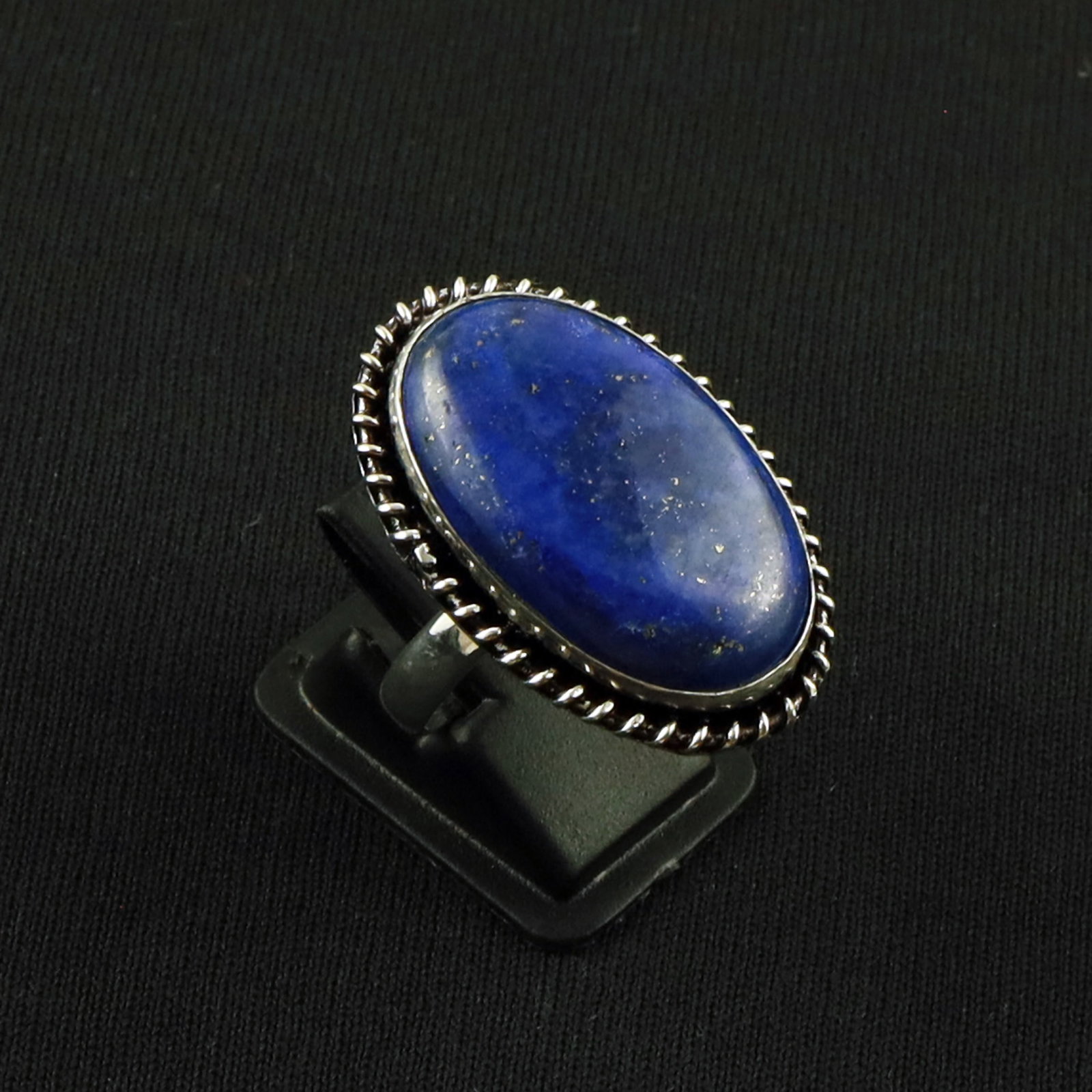 Natural Lapis Lazuli Sterling Silver Plated Handmade Ring - 9.5MM: Product ID: 260630122417 Product - Handmade Silver Plated Ring Metal - 92.5 Sterling Silver Plated Ring Size - 9.5MM Gemstone - Lapis Lazuli Gemstone Origin - Afghanistan Gemstone Size - 3X2 CM Gemsto