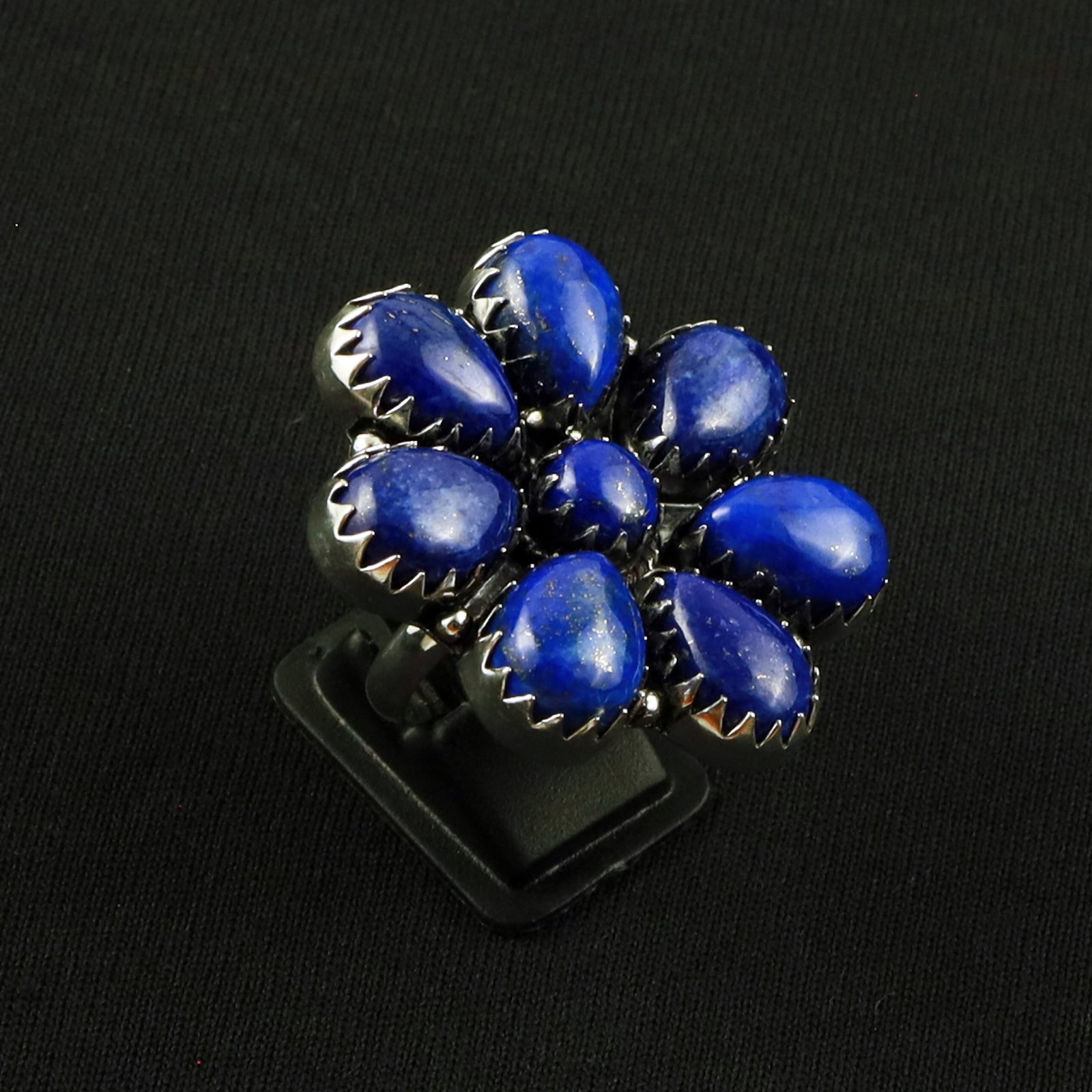 Natural Lapis Lazuli Sterling Silver Plated Handmade Ring - 8MM: Product ID: 260630114357 Product - Handmade Silver Plated Ring Metal - 92.5 Sterling Silver Plated Ring Size - 8MM Gemstone - Lapis Lazuli Gemstone Origin - Afghanistan Gemstone Size - 10X14 MM ( 7 St