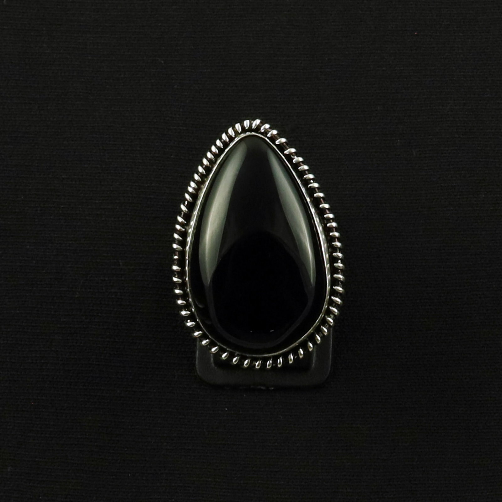 Natural Black Onyx Sterling Silver Plated Handmade Ring - 9MM: Product ID: 260619145316 Product - Handmade Silver Plated Ring Metal - 92.5 Sterling Silver Plated Ring Size - 9MM Gemstone - Black Onyx Gemstone Origin - India Gemstone Size - 3X2 CM Gemstone Shape -