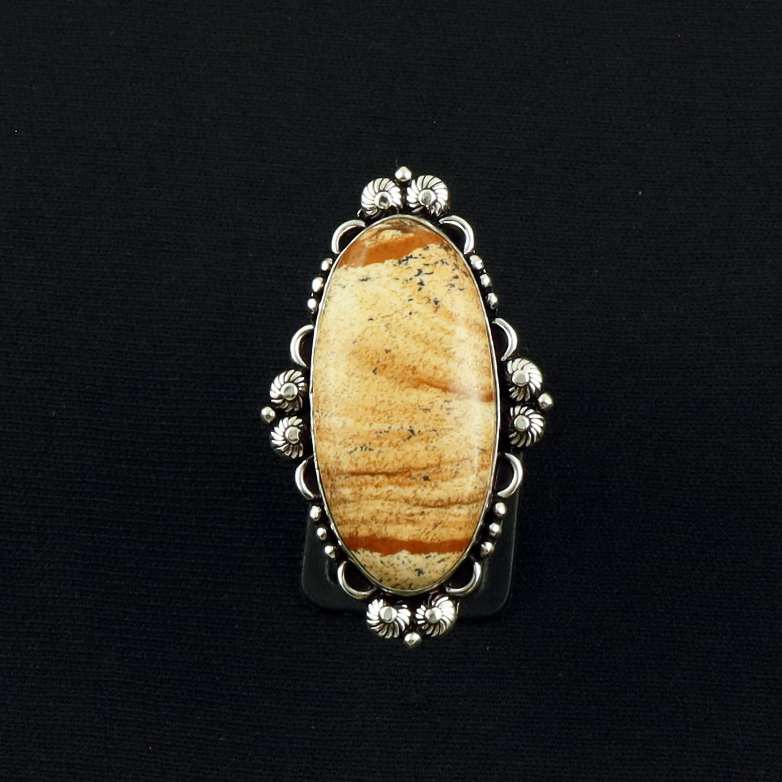 Natural Picture Jasper Sterling Silver Plated Handmade Ring - 7MM: Product ID: 260619135928 Product - Handmade Silver Plated Ring Metal - 92.5 Sterling Silver Plated Ring Size - 7MM Gemstone - Picture Jasper Gemstone Origin - United States Gemstone Size - 3X1.5 CM Ge