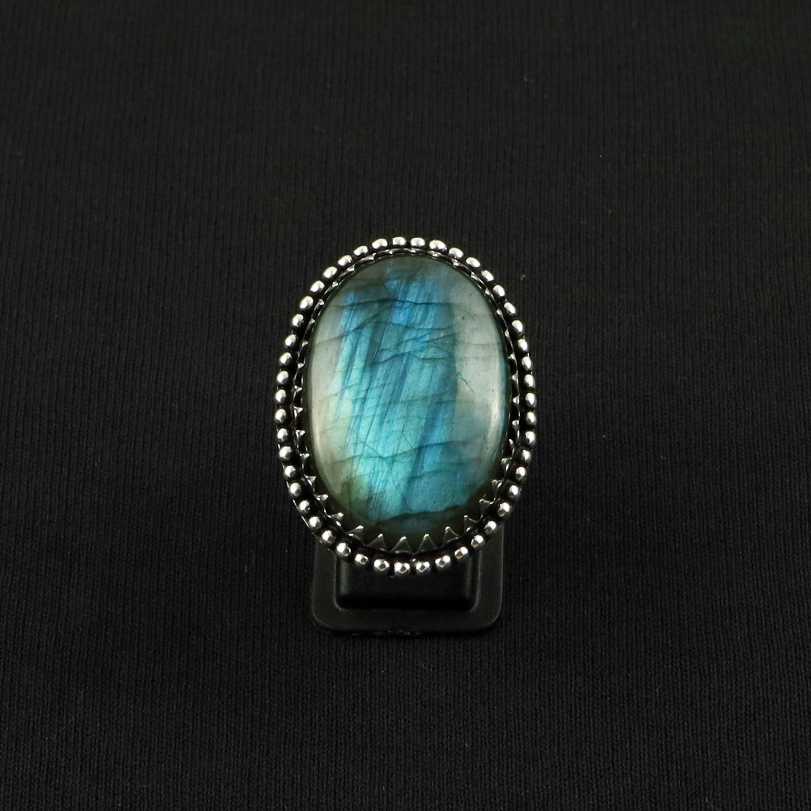 Natural Labradorite Sterling Silver Plated Handmade Ring - 7.5MM: Product ID: 260617172039 Product - Handmade Silver Plated Ring Metal - 92.5 Sterling Silver Plated Ring Size - 7.5MM Gemstone - Labradorite Gemstone Origin - Canada Gemstone Size - 3X2 CM Gemstone Sha