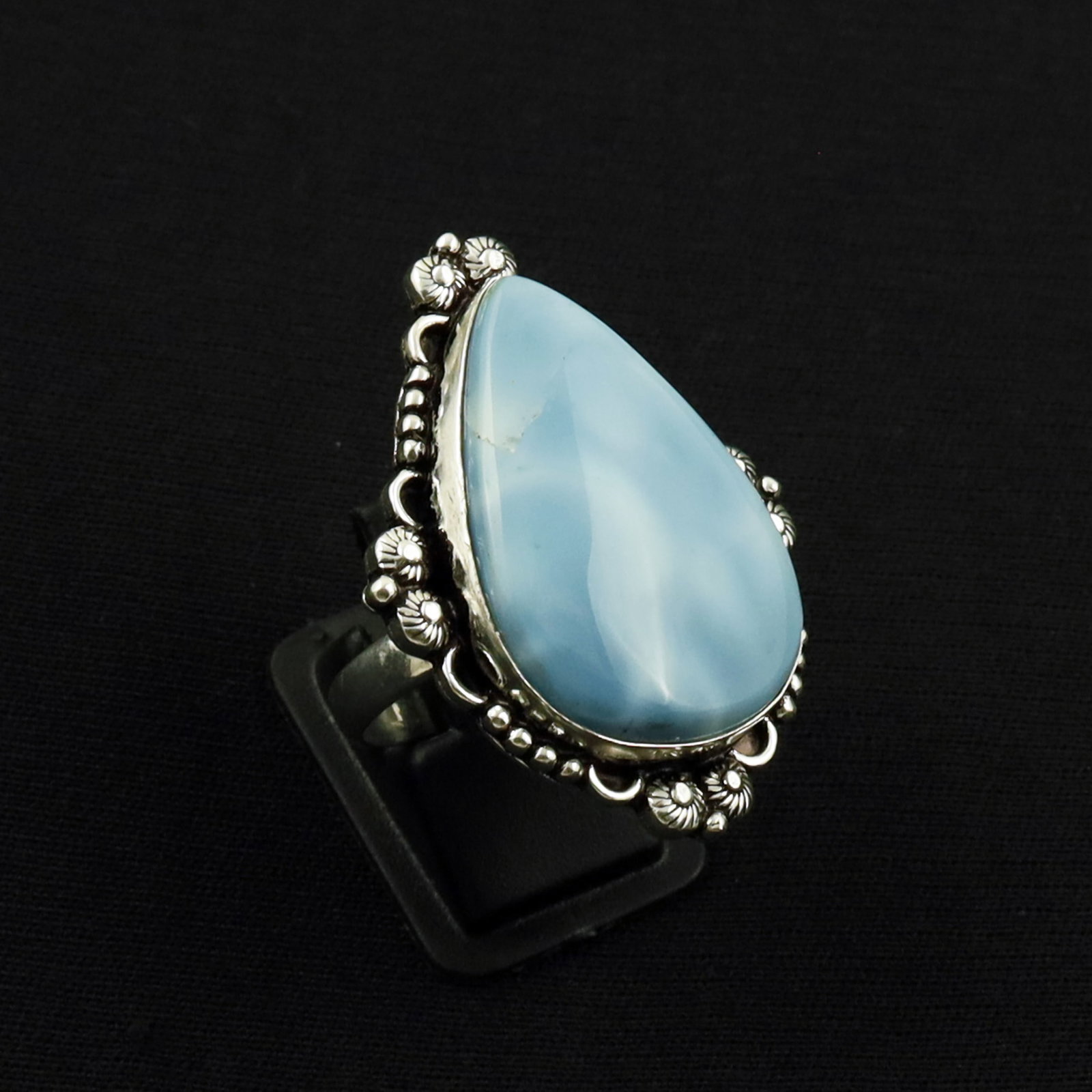 Natural Blue Opal Sterling Silver Plated Handmade Ring - 10.5MM: Product ID: 260701142231 Product - Handmade Silver Plated Ring Metal - 92.5 Sterling Silver Plated Ring Size - 10.5MM Gemstone - Blue Opal Gemstone Origin - United States Gemstone Size - 3X2 CM Gemsto