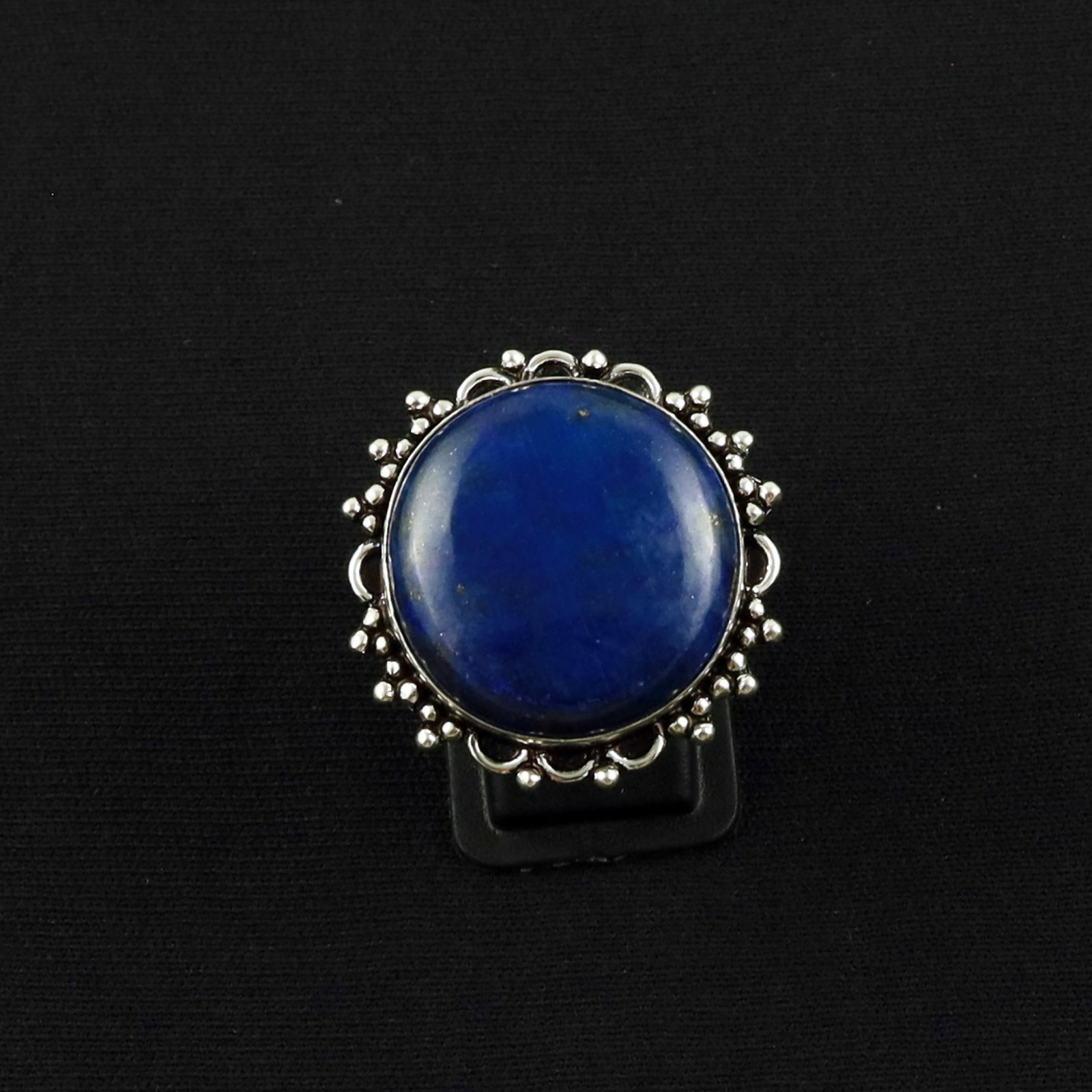 Natural Lapis Lazuli Sterling Silver Plated Handmade Ring - 7.5MM: Product ID: 260619133719 Product - Handmade Silver Plated Ring Metal - 92.5 Sterling Silver Plated Ring Size - 7.5MM Gemstone - Lapis Lazuli Gemstone Origin - Afghanistan Gemstone Size - 2.5 CM Gemsto