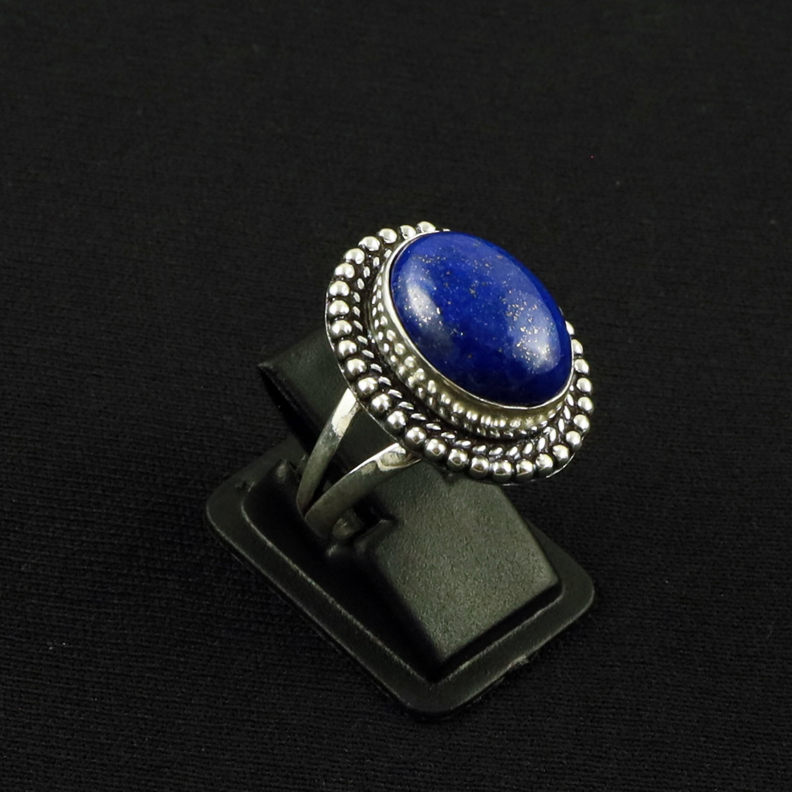 Natural Lapis Lazuli Sterling Silver Plated Handmade Ring - 8.5MM: Product ID: 260613131208 Product - Handmade Silver Plated Ring Metal - 92.5 Sterling Silver Plated Ring Size - 8.5MM Gemstone - Lapis Lazuli Gemstone Origin - Afghanistan Gemstone Size - 12X16 MM Gems