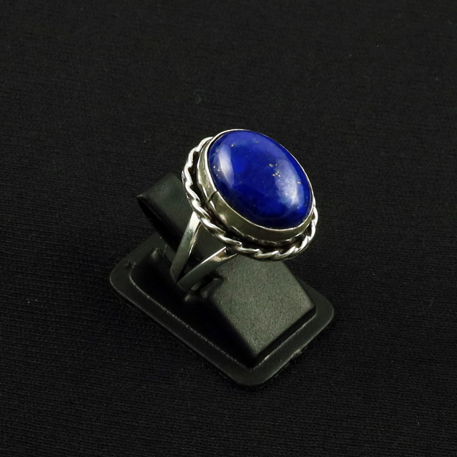 Natural Lapis Lazuli Sterling Silver Plated Handmade Ring - 7MM: Product ID: 260613130723 Product - Handmade Silver Plated Ring Metal - 92.5 Sterling Silver Plated Ring Size - 7MM Gemstone - Lapis Lazuli Gemstone Origin - Afghanistan Gemstone Size - 12X16 MM Gemsto