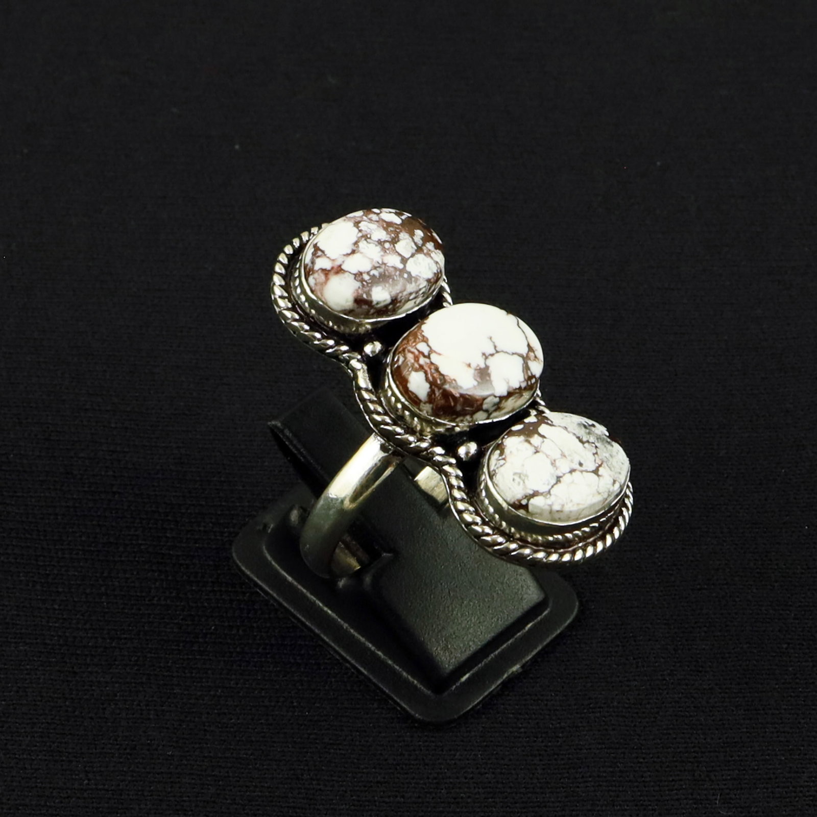 Natural Wild Horse Sterling Silver Plated Handmade Ring - 10MM: Product ID: 260611171559 Product - Handmade Silver Plated Ring Metal - 92.5 Sterling Silver Plated Ring Size - 10MM Gemstone - Wild Horse Gemstone Origin - United States Gemstone Size - 10X14 MM ( 3 S