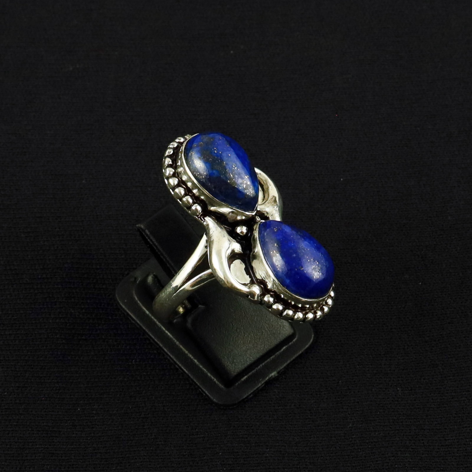 Natural Lapis Lazuli Sterling Silver Plated Handmade Ring - 8.5MM: Product ID: 260610152710 Product - Handmade Silver Plated Ring Metal - 92.5 Sterling Silver Plated Ring Size - 8.5MM Gemstone - Lapis Lazuli Gemstone Origin - Afghanistan Gemstone Size - 10X14 MM ( 2 