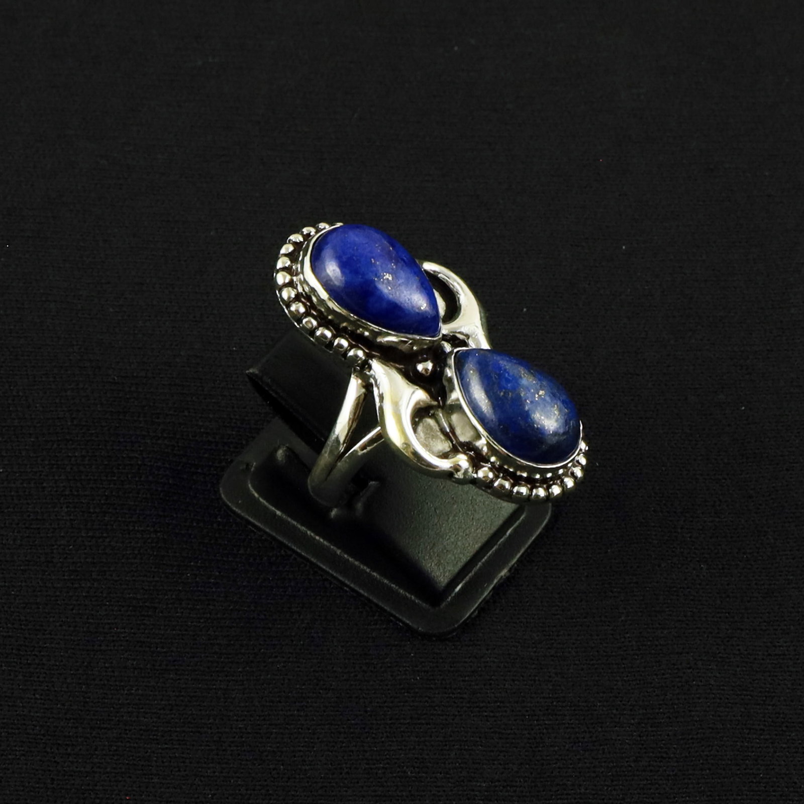 Natural Lapis Lazuli Sterling Silver Plated Handmade Ring - 6.5MM: Product ID: 260610152611 Product - Handmade Silver Plated Ring Metal - 92.5 Sterling Silver Plated Ring Size - 6.5MM Gemstone - Lapis Lazuli Gemstone Origin - Afghanistan Gemstone Size - 10X14 MM ( 2 