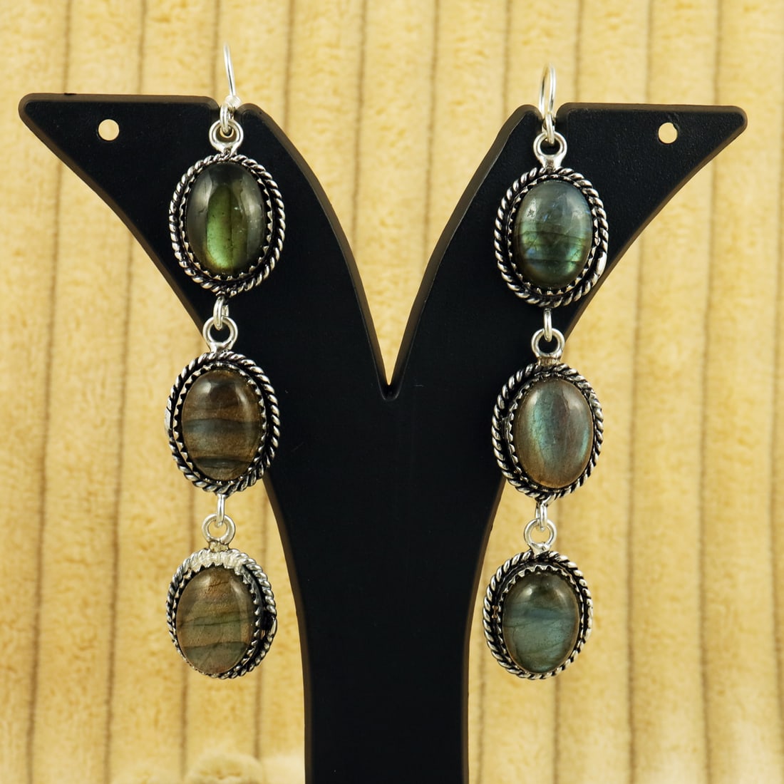 Natural Labradorite Sterling Silver Plated Handmade Stud Earring: Product ID: 260811142652 Product - Handmade Silver Plated Stud Earring Metal - 92.5 Sterling Silver Plated Earring Type - Stud Gemstone - Labradorite Gemstone Origin - Canada Gemstone Size - 10X14 MM 