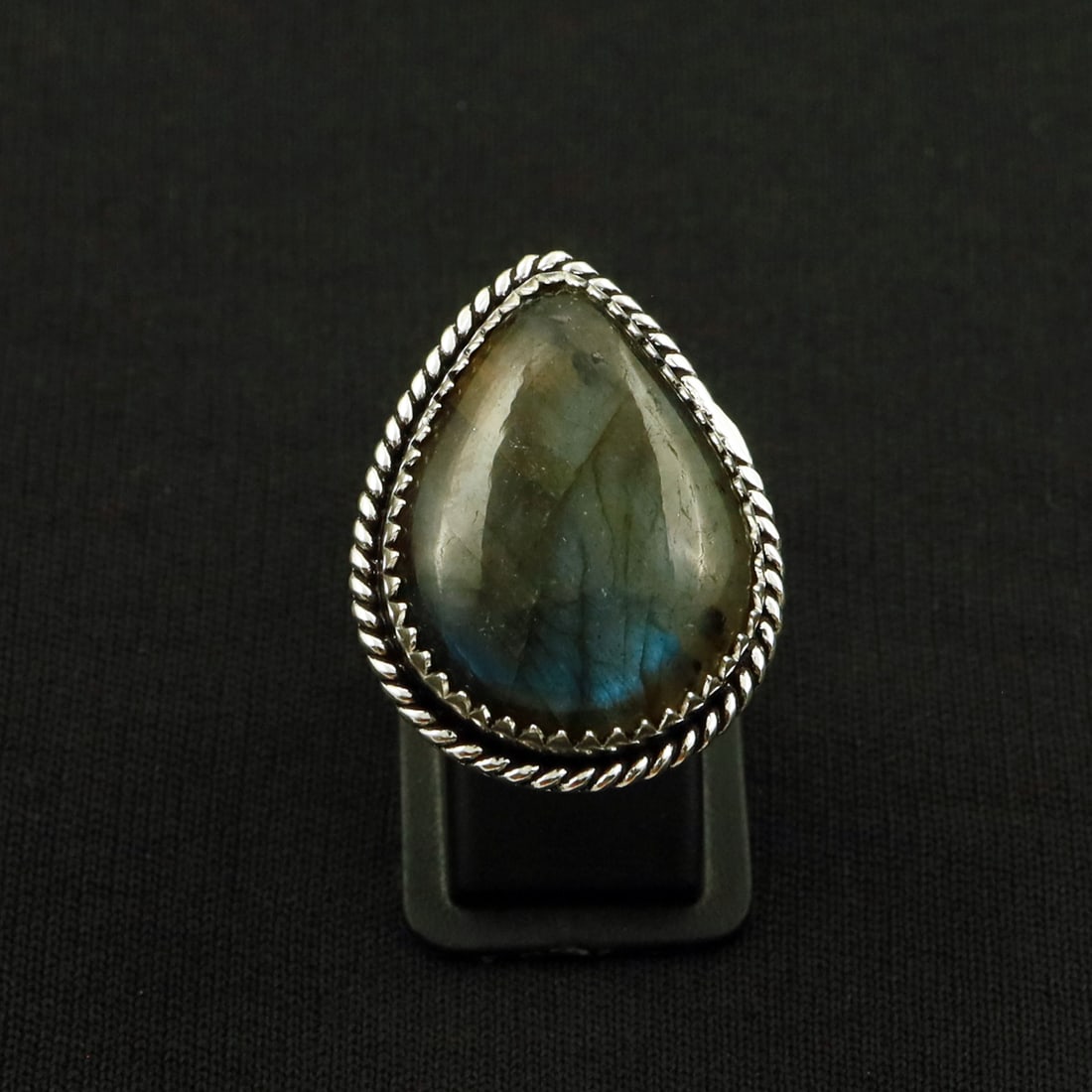 Natural Labradorite 2 Micron Sterling Silver Plated Handmade Ring - 8MM ( Adjustable ): Product ID: 260802143647 Product - Handmade Silver Plated Ring Metal - 92.5 2 Micron Sterling Silver Plated Ring Size - 8MM ( Adjustable ) Gemstone - Labradorite Gemstone Origin - Canada Gemstone Size