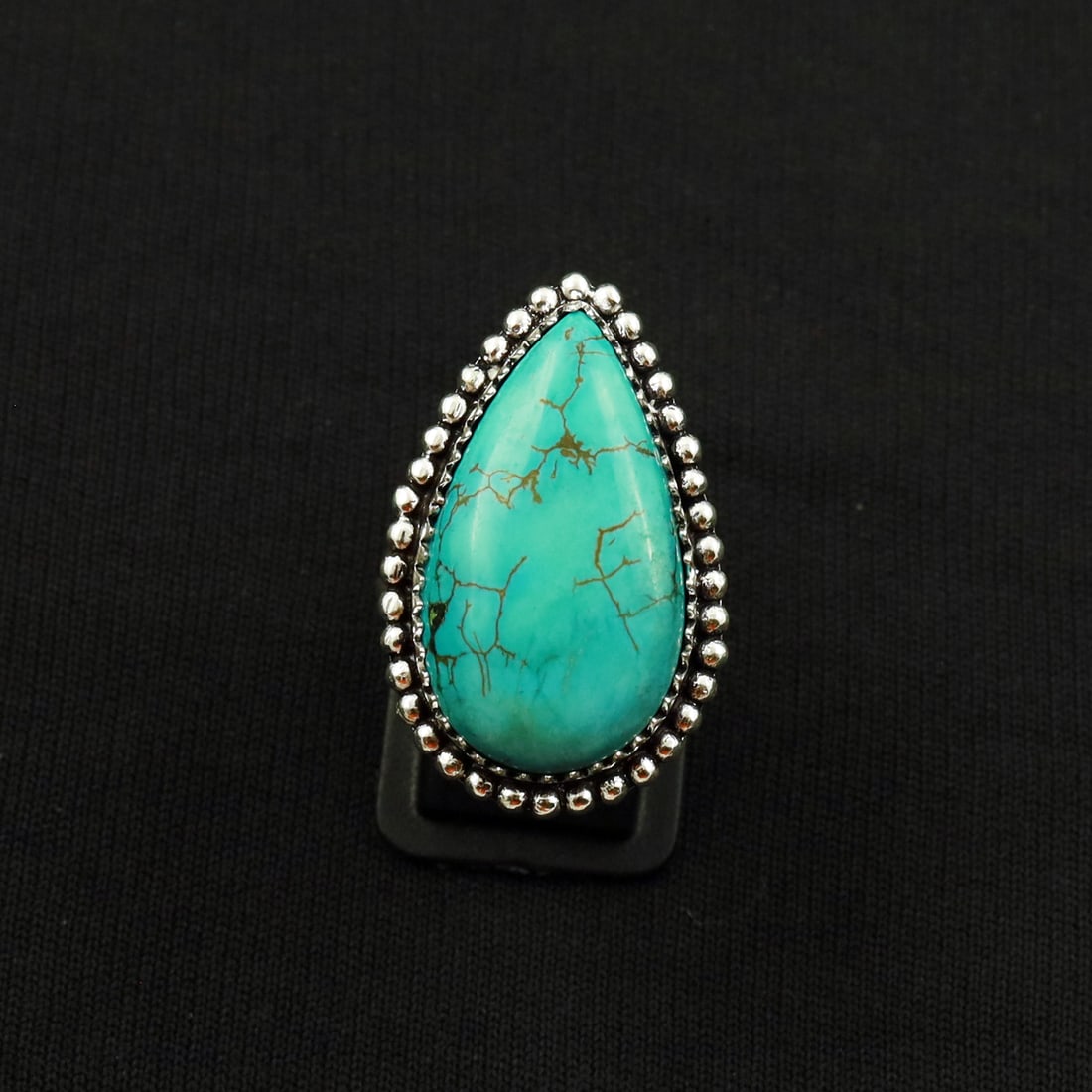 Natural Turquoise 2 Micron Sterling Silver Plated Handmade Ring - 8MM: Product ID: 260802141743 Product - Handmade Silver Plated Ring Metal - 92.5 2 Micron Sterling Silver Plated Ring Size - 8MM Gemstone - Turquoise Gemstone Origin - Tibet Gemstone Size - 3X1.5 CM Gemsto