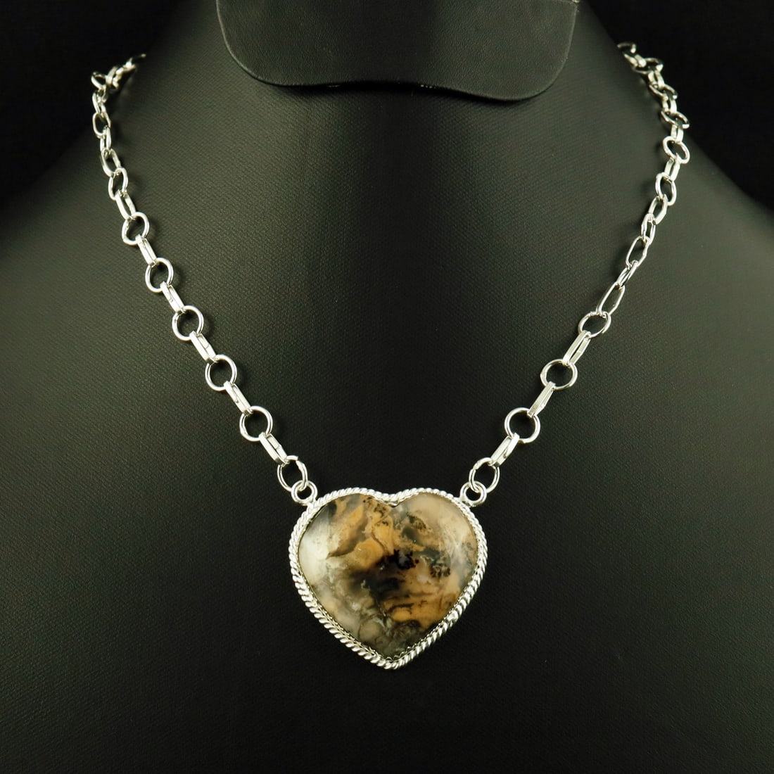 Natural Maligano Jasper 2 Micron Sterling Silver Plated Handmade Pendant Necklace: Product ID: 260728160049 Product - Handmade Silver Plated Pendant Necklace Metal - 92.5 2 Micron Sterling Silver Plated Necklace Pendant Length - 18 Inch Gemstone - Maligano Jasper Gemstone Origin - I