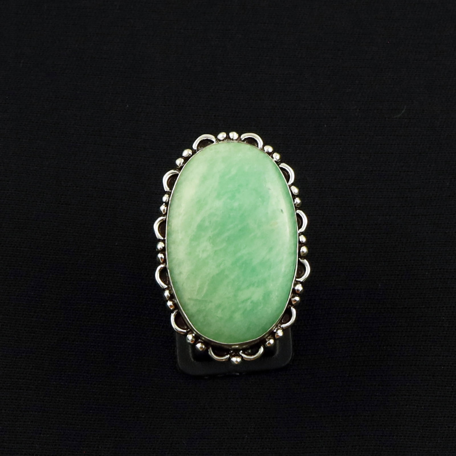 Natural Amazonite Sterling Silver Plated Handmade Ring - 8.5MM: Product ID: 260630150914 Product - Handmade Silver Plated Ring Metal - 92.5 Sterling Silver Plated Ring Size - 8.5MM Gemstone - Amazonite Gemstone Origin - Russia Gemstone Size - 3.5X2 CM Gemstone Sha