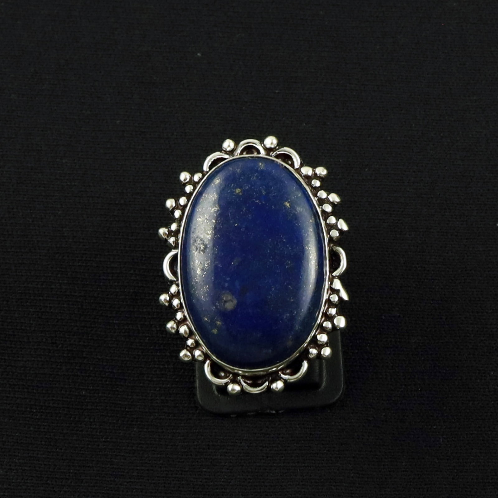 Natural Lapis Lazuli Sterling Silver Plated Handmade Ring - 7MM: Product ID: 260619133312 Product - Handmade Silver Plated Ring Metal - 92.5 Sterling Silver Plated Ring Size - 7MM Gemstone - Lapis Lazuli Gemstone Origin - Afghanistan Gemstone Size - 3X2 CM Gemstone