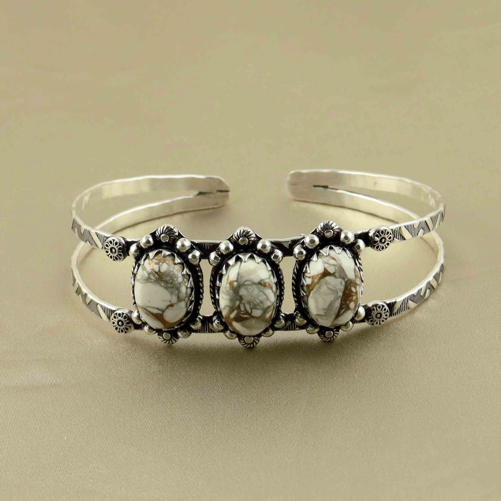 Natural Cotton Candy Sterling Silver Plated Handmade Cuff Bangle: Product ID: 260528184108 Product - Handmade Silver Plated Cuff Bangle Metal - 92.5 Sterling Silver Plated Bangle Size - 7x5 CM (Adjustable) Gemstone - Cotton Candy Gemstone Origin - United States Gems