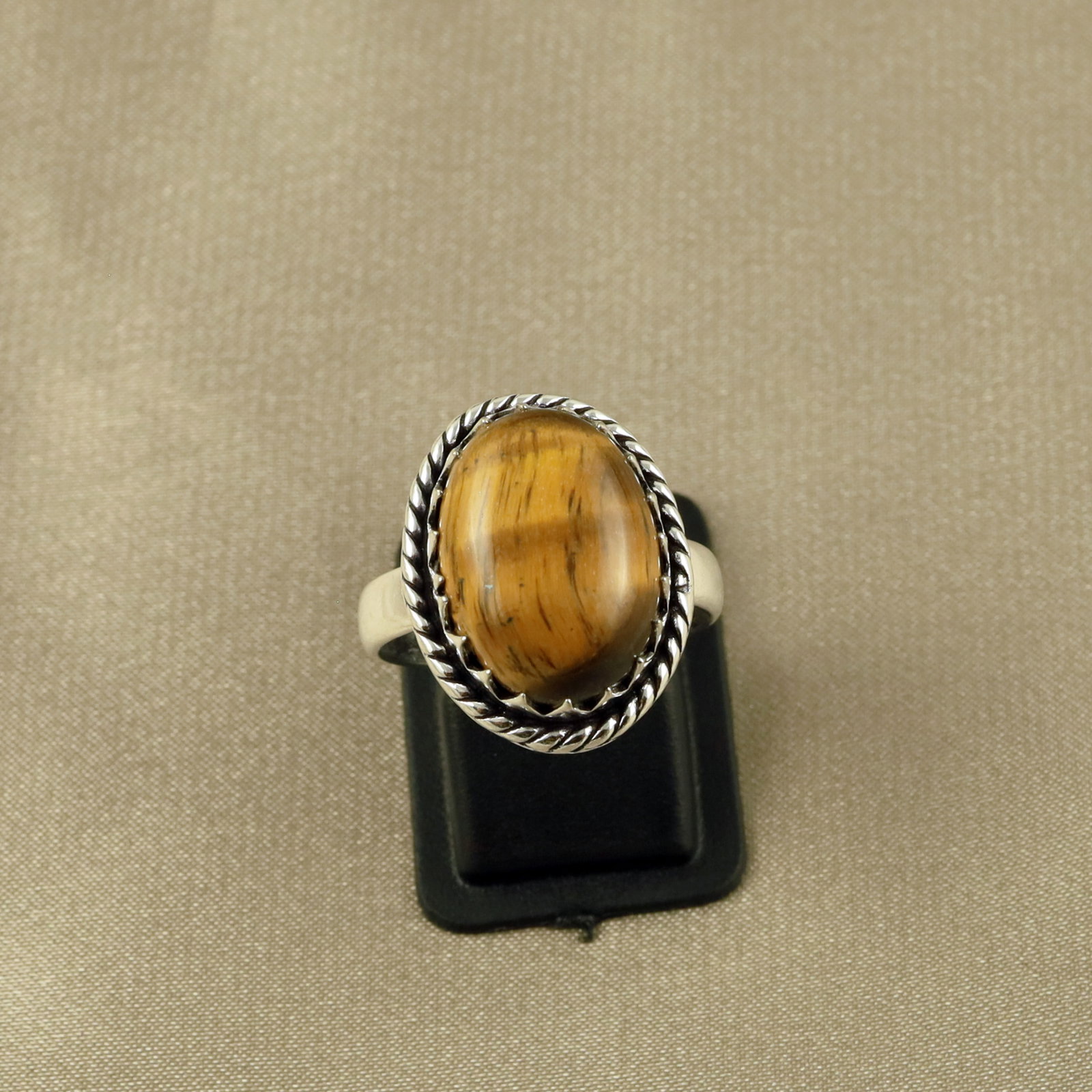 Natural Tiger Eye Sterling Silver Plated Handmade Ring - 7.5MM: Product ID: 260520130650 Product - Handmade Silver Plated Ring Metal - 92.5 Sterling Silver Plated Ring Size - 7.5MM Gemstone - Tiger Eye Gemstone Origin - South Africa Gemstone Size - 12X16 MM Gemsto