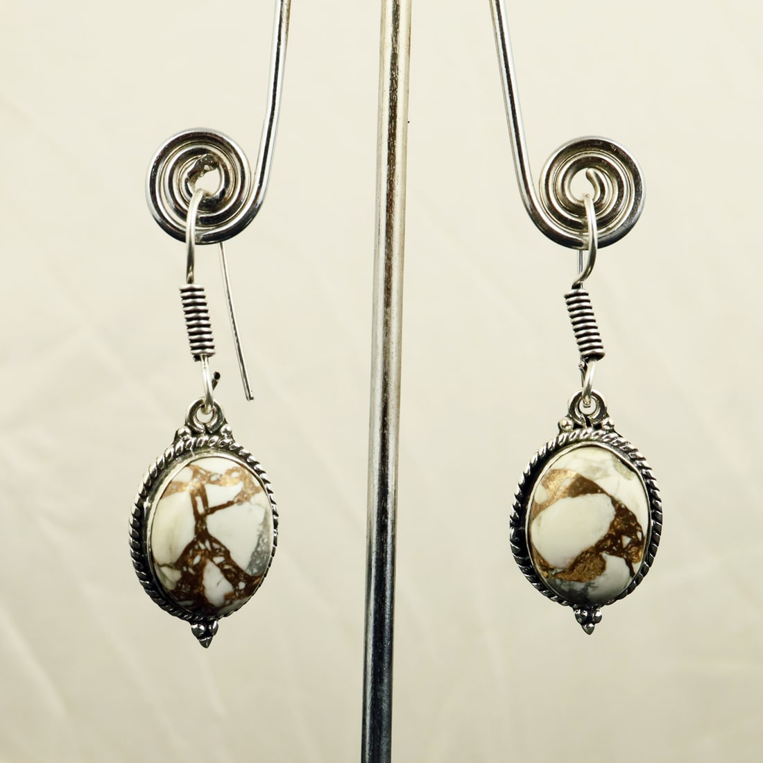 Natural Cotton Candy Sterling Silver Plated Handmade Stud Earring: Product ID: 260722100706 Product - Handmade Silver Plated Stud Earring Metal - 92.5 Sterling Silver Plated Earring Type - Stud Gemstone - Cotton Candy Gemstone Origin - United States Gemstone Size - 1