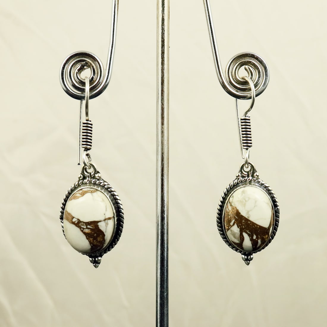 Natural Cotton Candy Sterling Silver Plated Handmade Stud Earring: Product ID: 260722100615 Product - Handmade Silver Plated Stud Earring Metal - 92.5 Sterling Silver Plated Earring Type - Stud Gemstone - Cotton Candy Gemstone Origin - United States Gemstone Size - 1