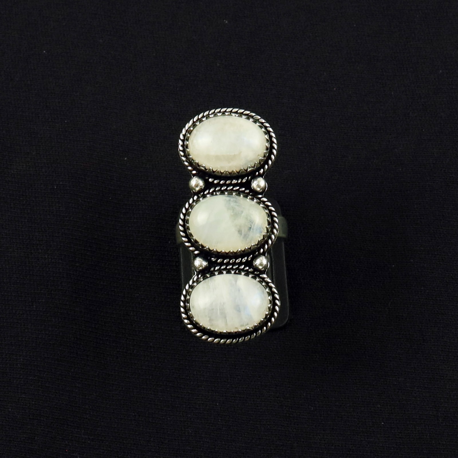 Natural Rainbow Moonstone Silver Plated Handmade Ring - 7.5MM: Product ID: 260616164323 Product - Handmade Silver Plated Ring Metal - 92.5 Sterling Silver Plated Ring Size - 7.5MM Gemstone - Rainbow Moonstone Gemstone Origin - India Gemstone Size - 10X14 MM ( 3 S