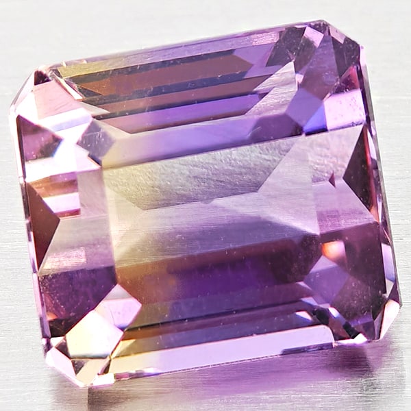 Natural Bi Color Ametrine Gemstones 2.70 Ct. Octagon Shape 8 x 7.2 Mm.: Product ID: 800408444 Product Name: Natural Ametrine Weight: 2.70 CT. Size: 8 x 7.2 x 6.1 MM. Shape: Octagon Color: Bi Color Clarity:VSI Luster: Good Gems Origin: Bolivia Treatment: Unheated Crystal S