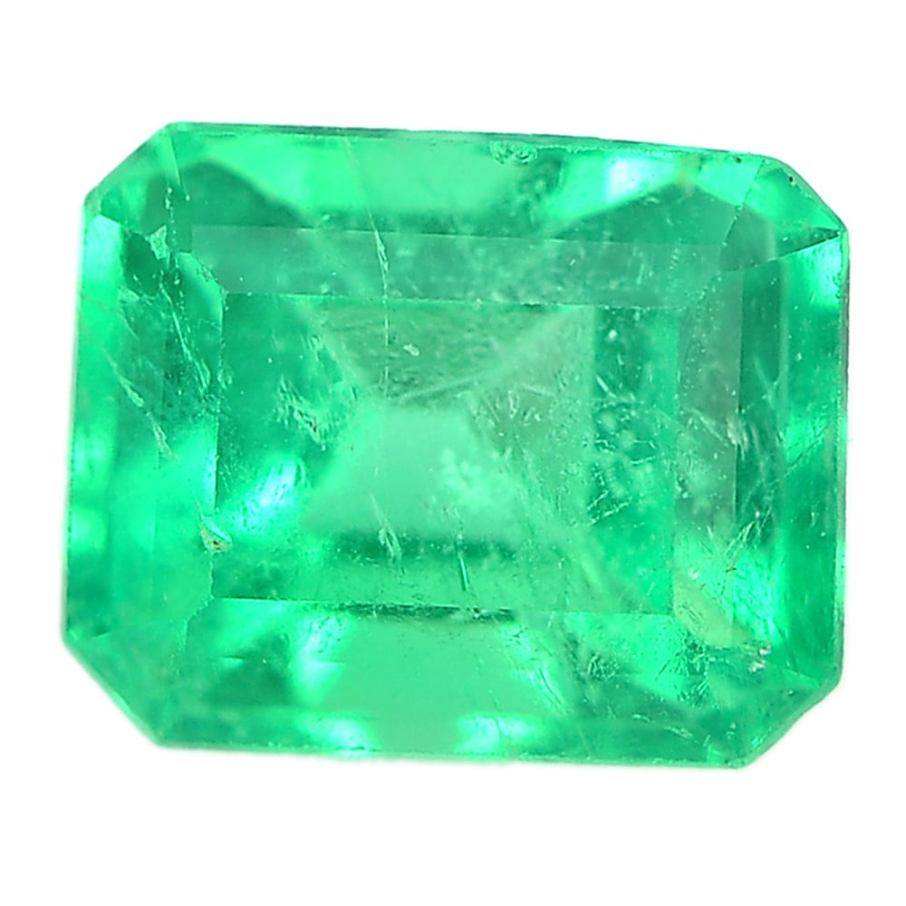 Natural Green Emerald Gemstones 0.64 Ct. Octagon Shape 5.5 x 4.3 Mm. (1 of 3)