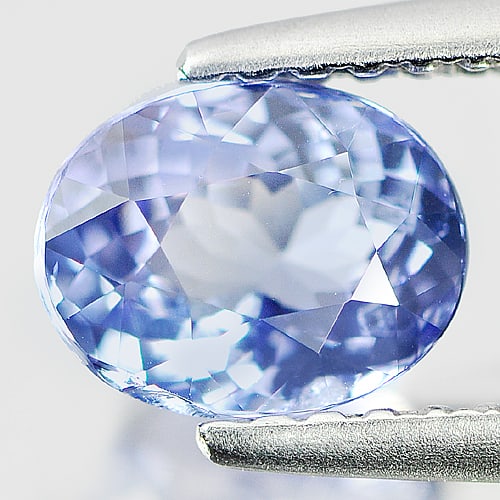 Natural Violetish Blue Tanzanite Gemstones 1.02 Ct. Oval Shape 6.7 x 5.3 Mm.