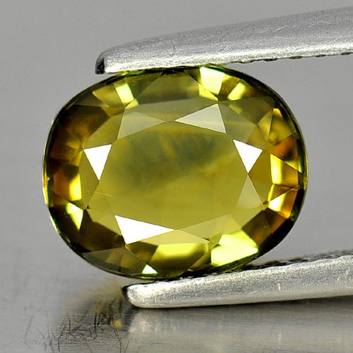 Natural Greenish Yellow Sapphire Gemstones 2.55 Ct. Oval Shape 9.1 x 7.5 Mm.: Product ID: 806152126 Product Name: Natural Yellow Sapphire Weight: 2.55 CT. Size: 9.1 x 7.5 x 3.7 MM. Shape: Oval Color: Greenish Yellow Clarity:VSI Luster: Very Good Gems Origin: Thailand Treatment: