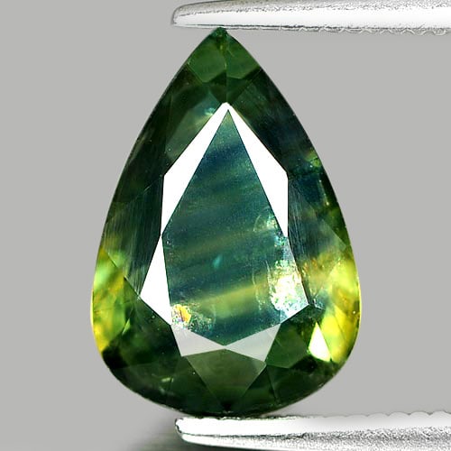 Natural Multi Color Sapphire Gemstones 2.41 Ct. Pear Shape 11.3 x 7.8 x 3.3 Mm.: Product ID: 806152655 Product Name: Natural Green Sapphire Weight: 2.41 CT. Size: 11.3 x 7.8 x 3.3 MM. Shape: Pear Color: Multi Color Clarity:VSI Luster: Good Gems Origin: Thailand Treatment: Heated C