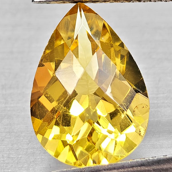 Natural Yellow Citrine Gemstones 3.59 Ct. Pear Checkerboard Cut 12.9 x 9.2 Mm.: Product ID: 801815247 Product Name: Natural Citrine Weight: 3.59 CT. Size: 12.9 x 9.2 x 6.6 MM. Shape: Pear Checkerboard Color: Yellow Clarity:VSI Luster: Good Gems Origin: Brazil Treatment: Unheated 