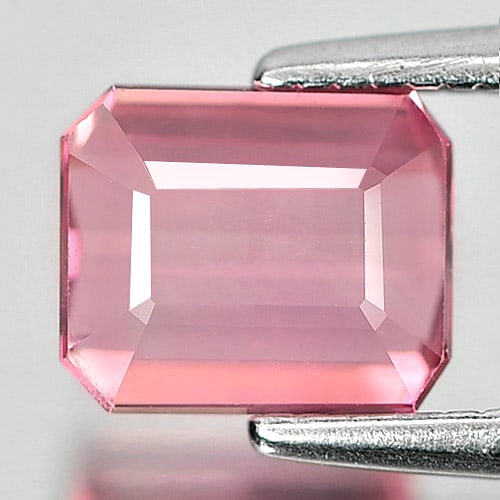 Natural Pink Tourmaline Gemstones 1.27 Ct. Octagon Shape 6.5 x 5.4 Mm.: Product ID: 807244070 Product Name: Natural Tourmaline Weight: 1.27 CT. Size: 6.5 x 5.4 x 3.7 MM. Shape: Octagon Color: Pink Clarity:VSI Luster: Good Gems Origin: Nigeria Treatment: Unheated Crystal S
