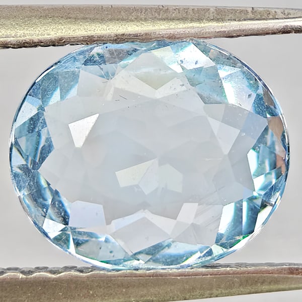 Natural Baby Blue Aquamarine Gemstoens 1.41 Ct. Oval Shape 8.4 x 7.2 Mm.: Product ID: 800812426 Product Name: Natural Gemstones Weight: 1.41 CT. Size: 8.4 x 7.2 x 3.6 MM. Shape: Oval Shape Color: Baby Blue Clarity:VSI Luster: Good Gems Origin: Brazil Treatment: Unheated Cry