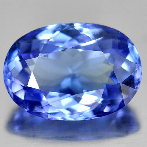 Natural Violetish Blue Tanzanite Gemstones 1.68 Ct. Clean Oval Shape 8.85 x 6.25 Mm. (1 of 4)