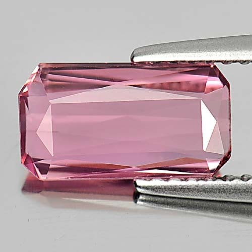 Natural Pink Tourmaline Gemstones 1.69 Ct. Octagon Shape 10.2 x 5.6 Mm.: Product ID: 807246125 Product Name: Natural Tourmaline Weight: 1.69 CT. Size: 10.2 x 5.6 x 3 MM. Shape: Octagon Color: Pink Clarity:VSI Luster: Very Good Gems Origin: Nigeria Treatment: Unheated Cryst