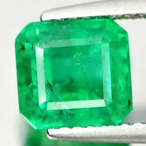 Natural Green Emerald Gemstones 2.13 Ct. Octagon Shape 6.88 x 7.24 Mm. (1 of 4)