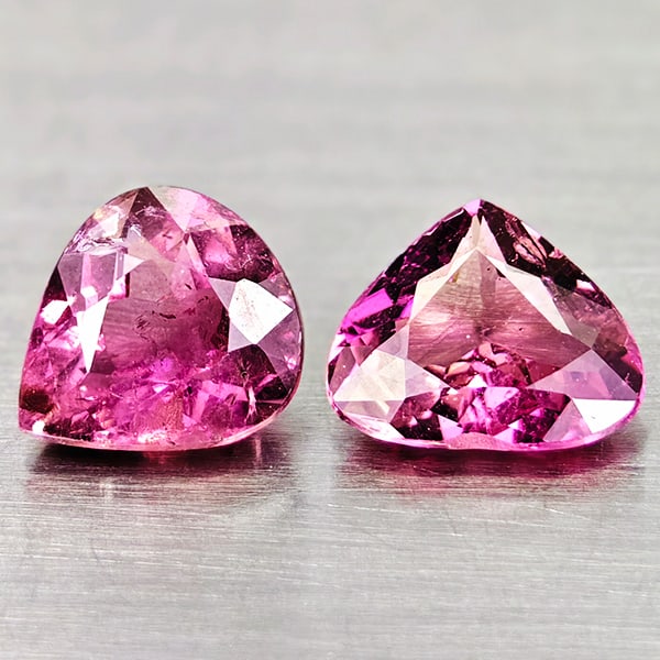 Natural Pink Tourmaline Gemstones 1.17 Ct. 2 Pcs Mixed Shape 6.2 x 5.5 Mm.: Product ID: 807250711 Product Name: Natural Tourmaline Weight: 1.17 CT. Size: 6.2 x 5.5 x 2.6 MM. Shape: Mixed Shape Color: Pink Clarity:SI Luster: Good Gems Origin: Nigeria Treatment: Unheated Crysta