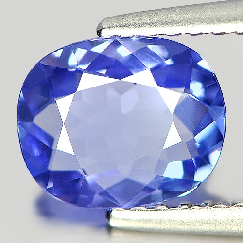 Natural Blue Tanzanite Gemstones 1.24 Ct. Clean Oval Shape 7.79 x 6.44 Mm.: Product ID: 807005432 Product Name: Natural Tanzanite Weight: 1.24 CT. Size: 7.79 x 6.44 x 3.11 MM. Shape: Oval Color: Blue Clarity:IF Luster: Very Good Gems Origin: Tanzania Treatment: Heated Crystal