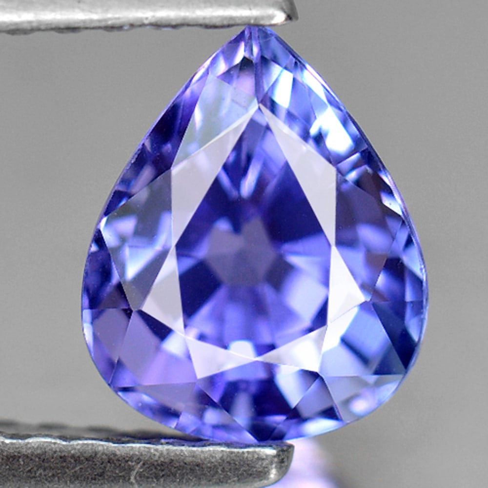 Natural Blue Tanzanite Gemstones 1.31 Ct. Clean Pear Shape 7.5 x 6.1 Mm. (1 of 3)