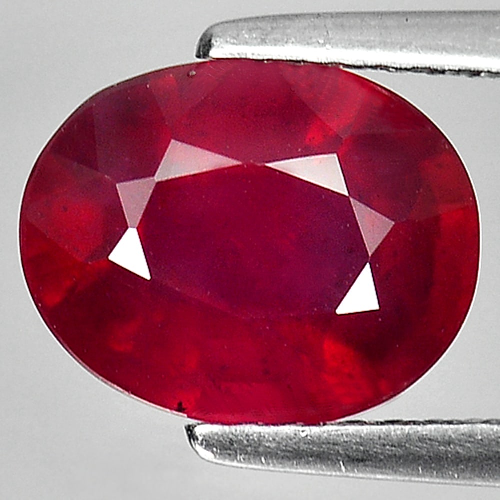 Natural Red Ruby Gemstones 3.70 Ct. Oval Shape 9.8 x 8 Mm. (1 of 3)