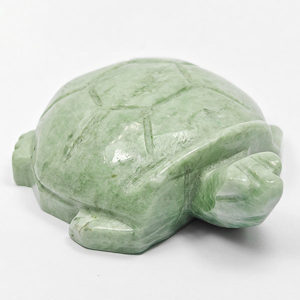 Natural Green Jade Gemstones 309.79 Ct. Turtle Carving Shape 55 x 45 Mm.: Product ID: 819816000 Product Name: Natural Jade Weight: 309.79 CT. Size: 55 x 45 x 17 MM. Shape: Turtle Carving Shape Color: Green Clarity:Opaque Luster: Good Gems Origin: Thailand Treatment: Unheate