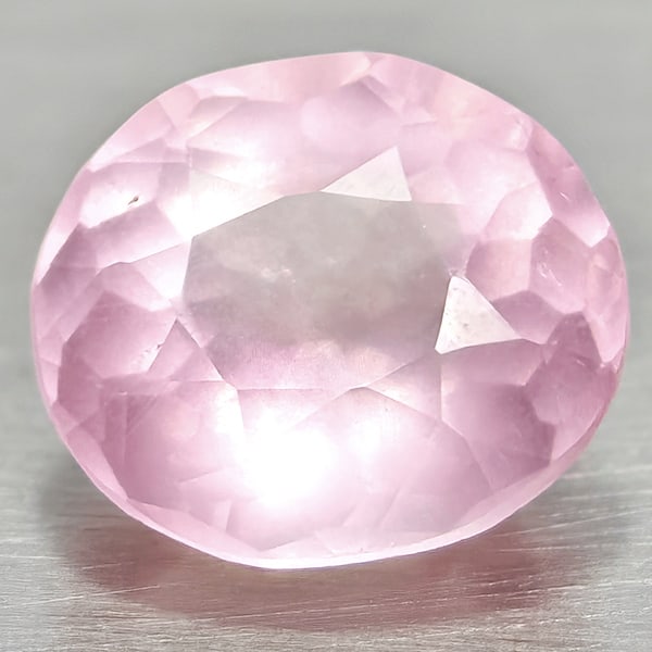Natural Rose Pink Quartz Gemstones 2.37 Ct.Oval Shape 9.4 x 8.3 Mm. (1 of 3)
