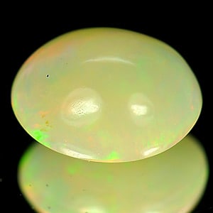 Natural Multi-Color Play Of Colour Opal Gemstones 3.02 Ct. Oval Cabochon Shape 11.4 x 9.2 Mm.: Product ID: 818719504 Product Name: Natural Opal Weight: 3.02 CT. Size: 11.4 x 9.2 x 6.7 MM. Shape: Oval Cabochon Color: Multi Color Clarity:Opaque Luster: Strong Iridescent Gems Origin: Ethiopia Trea