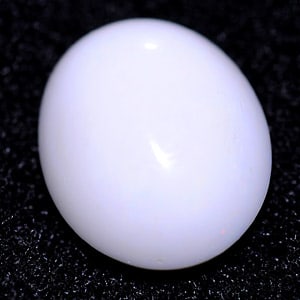 Natural White Color Opal Gemstones 3.18 Ct. Oval Cabochon Shape 12.5 x 10.3 Mm. (1 of 3)