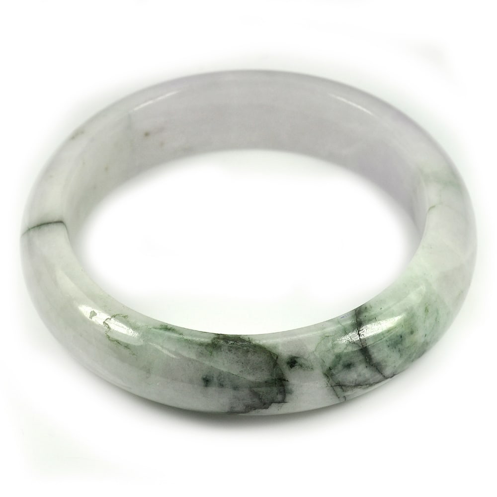 Natural Multi-Color Jade Gemstones 425.56 Ct. Bangle Round Cabochon Shape 78 x 61 Mm. (1 of 3)