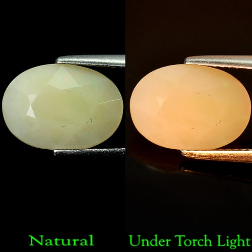 Natural Multi Color Opal Gemstones 3.40 Ct. Oval Shape 13.3 x 9.5 Mm.: Product ID: 818711464 Product Name: Natural Opal Weight: 3.40 CT. Size: 13.3 x 9.5 x 6.3 MM. Shape: Oval Color: Multi Color Clarity:Semi - Transparent Luster: Good Gems Origin: Ethiopia Treatment: Unh