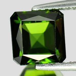 Natural Green Tourmaline Gemstone 2.22 Ct. Octagon Shape 6.7 x 6.7 Mm. (1 of 1)