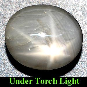 Natural Gray Star Sapphire Gemstones 3.23 Ct. Oval Cabochon Shape 8.5 x 7.3 Mm.: Product ID: 806124478 Product Name: Natural Star Sapphire Weight: 3.23 CT. Size: 8.5 x 7.3 x 4.9 MM. Shape: Oval Cabochon Color: Gray Clarity:Opaque Luster: Good 6 Rays Star Gems Origin: Thailand Trea