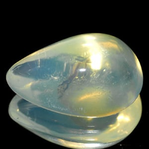 Natural White Opal Gemstones 3.33 Ct. Pear Cabochon Shape 13.1 x 9.9 Mm.: Product ID: 818716132 Product Name: Natural Opal Weight: 3.33 CT. Size: 13.1 x 9.9 x 5.2 MM. Shape: Pear Cabochon Color: White Clarity:Semi - Transparent Luster: Good Gems Origin: Ethiopia Treatment: 