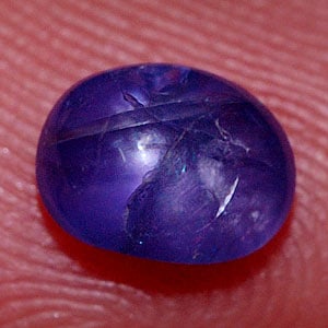 Natural Blue Star Sapphire Gemstones 1.56 Ct. Oval Cabochon Shape 7 x 5.4 Mm.: Product ID: 806136620 Product Name: Natural Star Sapphire Weight: 1.56 CT. Size: 7 x 5.4 x 3.8 MM. Shape: Oval Cabochon Color: Blue Clarity:Opaque Luster: Good 6 Rays Star Gems Origin: Thailand Treatm